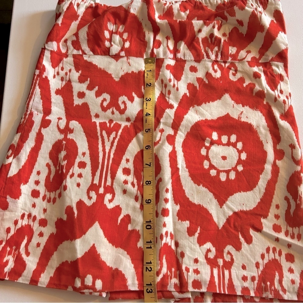 J. Crew strapless top Women's Boho Print Tube Top Cotton Bustier Small - Picture 7 of 9